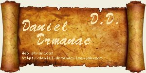 Daniel Drmanac vizit kartica